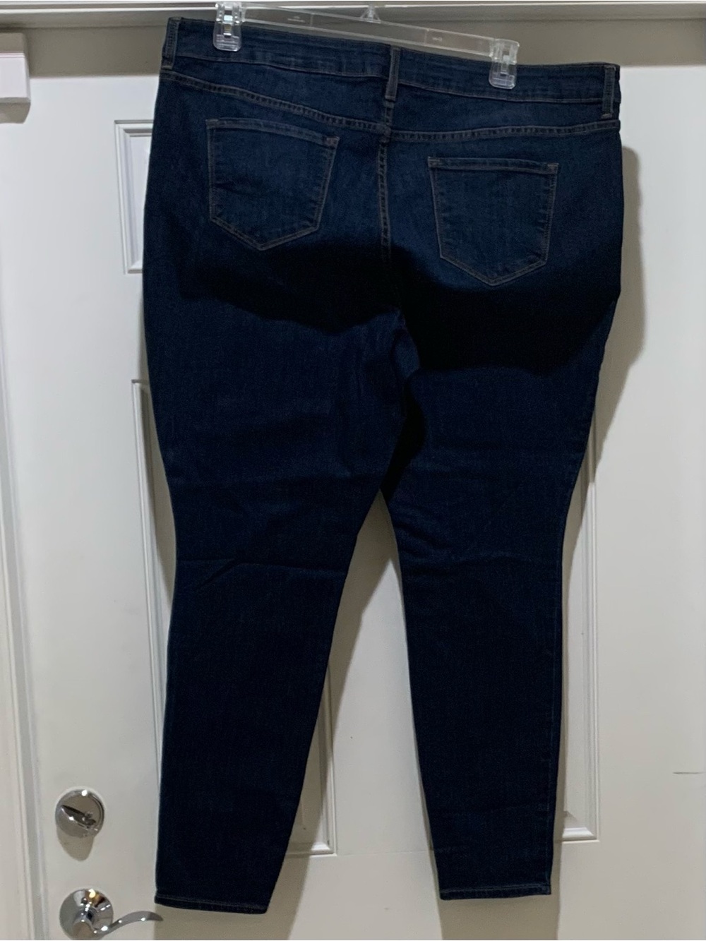 Old Navy Rockstar Super Skinny style Denim Jeans dark indigo wash 22W NWT - Picture 8 of 9